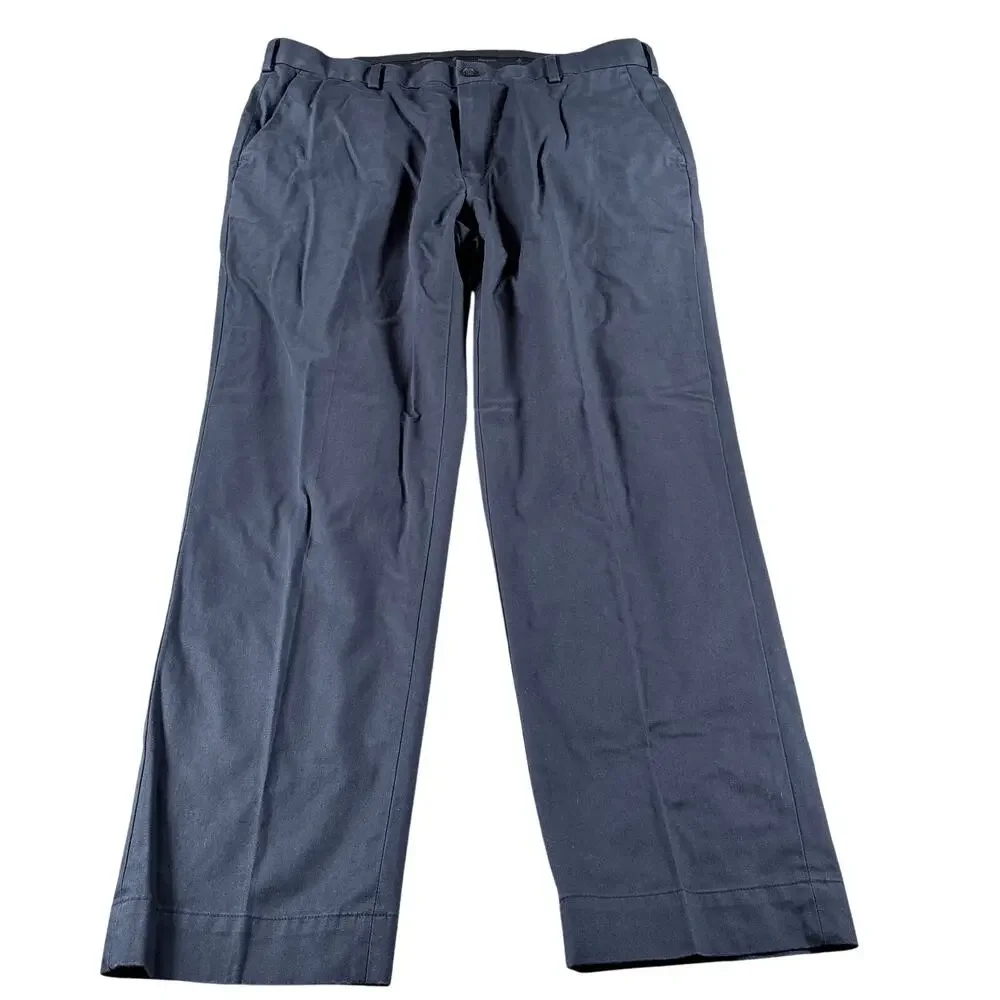 Brooks Brothers‎ Blue Stretch Waistband Chino Slacks Sz 38x30